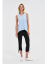 Moodo Blaues langes Damen-Top