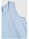 Moodo Blaues langes Damen-Top