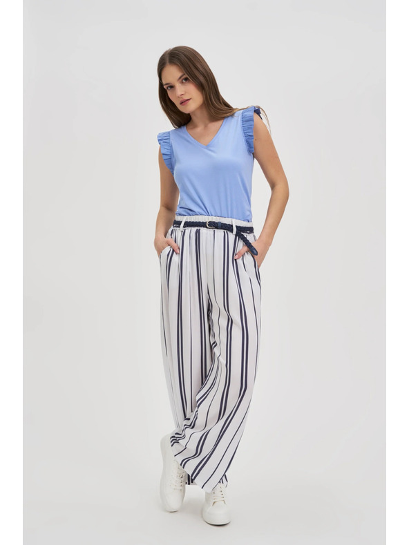 Moodo Damen-T-Shirt Moodo mit Volants