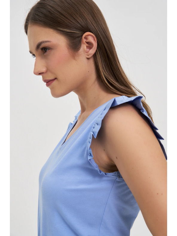 Moodo Damen-T-Shirt Moodo mit Volants