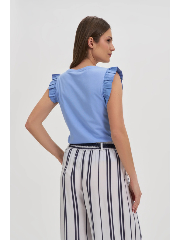 Moodo Damen-T-Shirt Moodo mit Volants