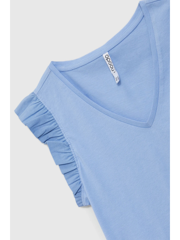 Moodo Damen-T-Shirt Moodo mit Volants