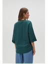 Moodo Grünes Sweatshirt mit 3/4-Ärmeln