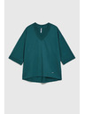 Moodo Grünes Sweatshirt mit 3/4-Ärmeln