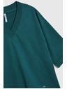 Moodo Grünes Sweatshirt mit 3/4-Ärmeln