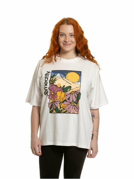 Meatfly Meatfly Damen-T-Shirt Vexey White Flowers