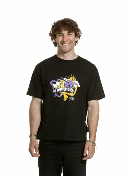 Meatfly Meatfly unisex T-Shirt Carter 30 Groove Black