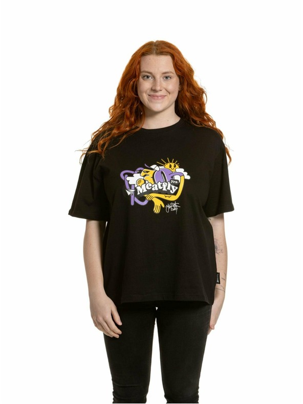 Meatfly Meatfly unisex T-Shirt Carter 30 Groove Black