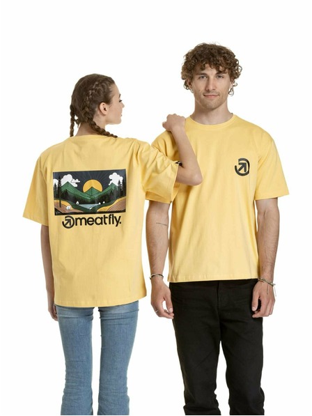 Meatfly Meatfly unisex T-Shirt Cachuma Cornsilk Mountains