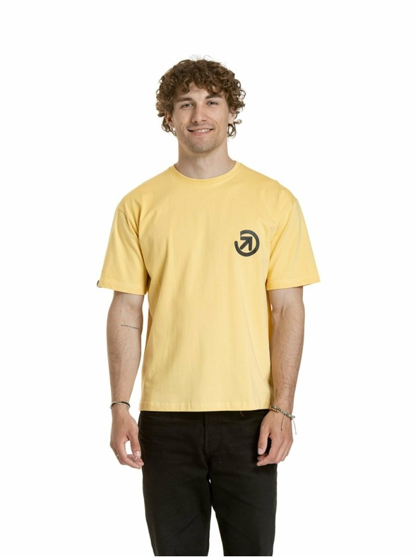 Meatfly Meatfly unisex T-Shirt Cachuma Cornsilk Mountains