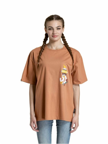 Meatfly Meatfly unisex T-Shirt Dwarf Cork Dwarf | Braun