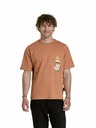Meatfly Meatfly unisex T-Shirt Dwarf Cork Dwarf | Braun