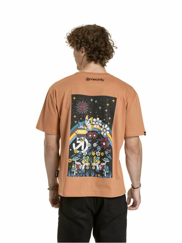 Meatfly Meatfly unisex T-Shirt Dwarf Cork Dwarf | Braun