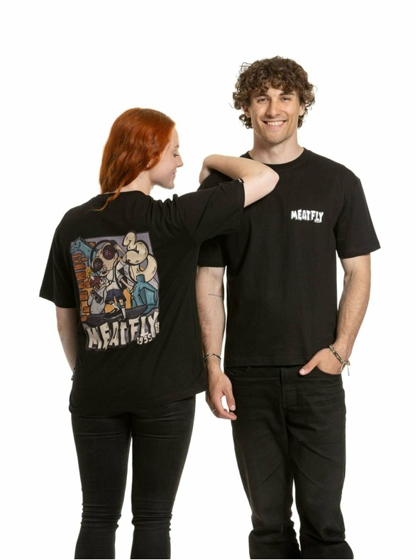 Meatfly Meatfly unisex T-Shirt Carter 30 Fly Black