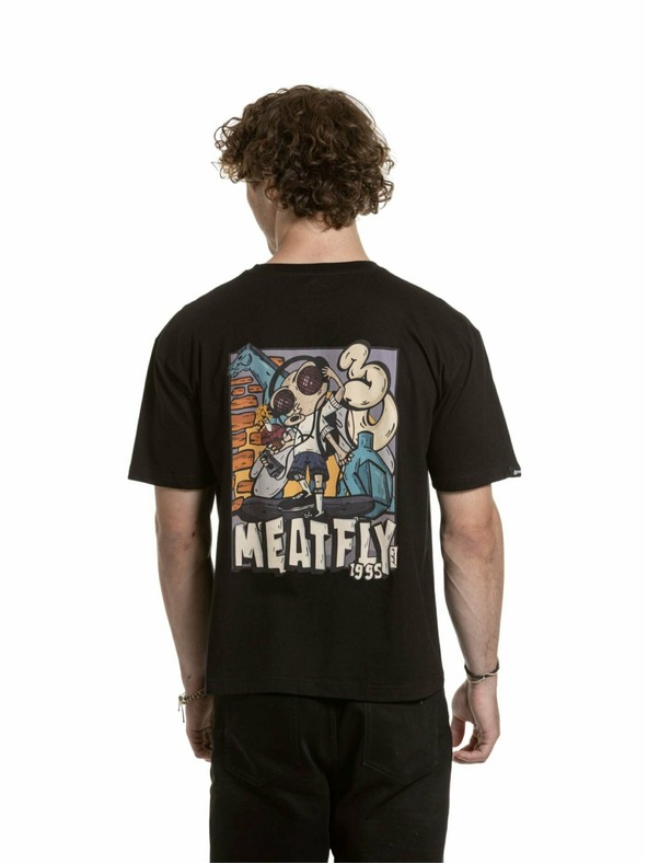 Meatfly Meatfly unisex T-Shirt Carter 30 Fly Black