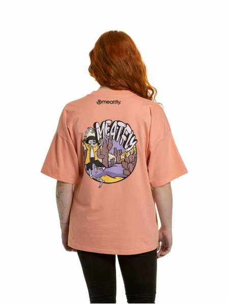 Meatfly Meatfly Damen-T-Shirt Vexey Coral Almond Skeleton