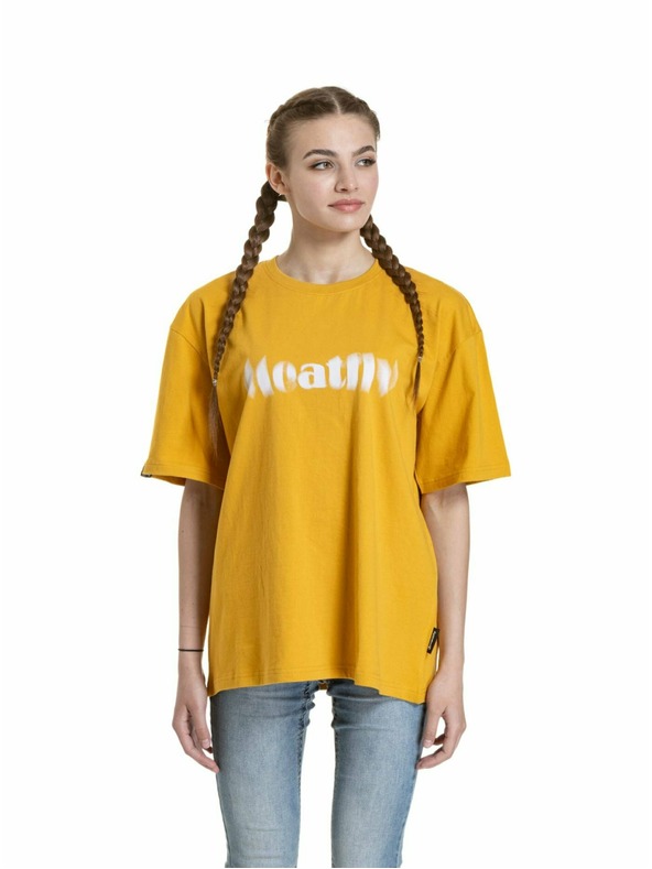 Meatfly Meatfly unisex T-Shirt Domes Gold Bronze Blured | Braun