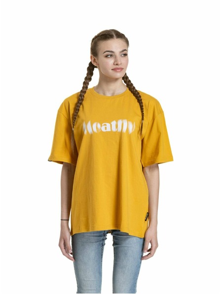 Meatfly Meatfly unisex T-Shirt Domes Gold Bronze Blured | Braun