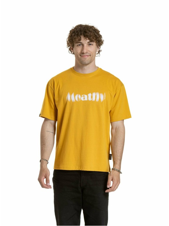 Meatfly Meatfly unisex T-Shirt Domes Gold Bronze Blured | Braun
