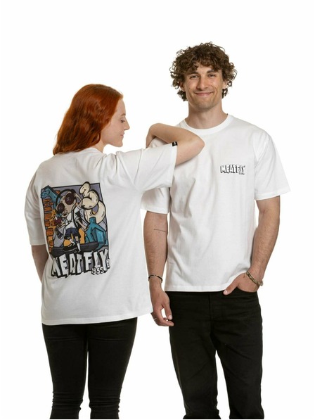Meatfly Meatfly unisex T-Shirt Carter 30 Fly White