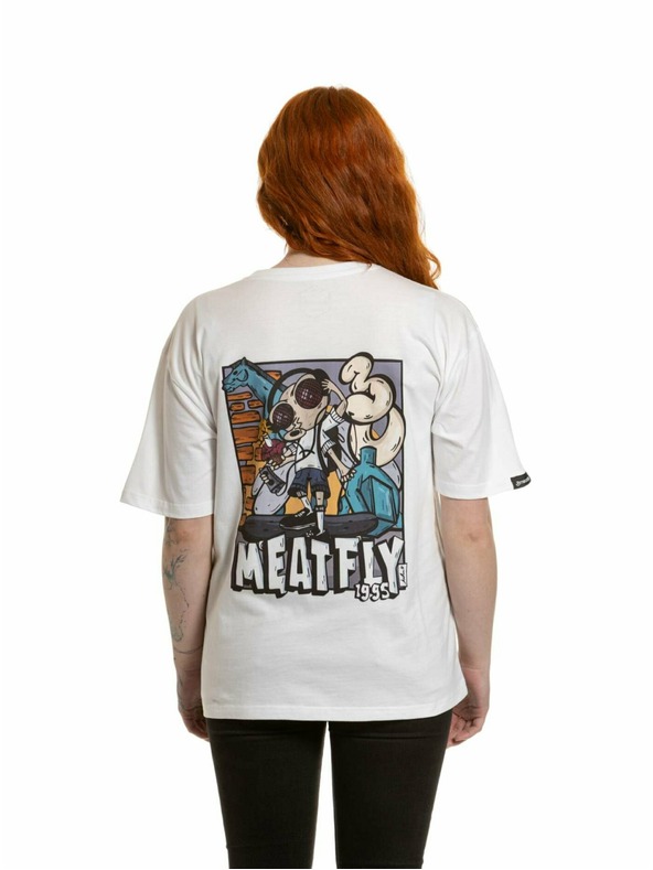 Meatfly Meatfly unisex T-Shirt Carter 30 Fly White