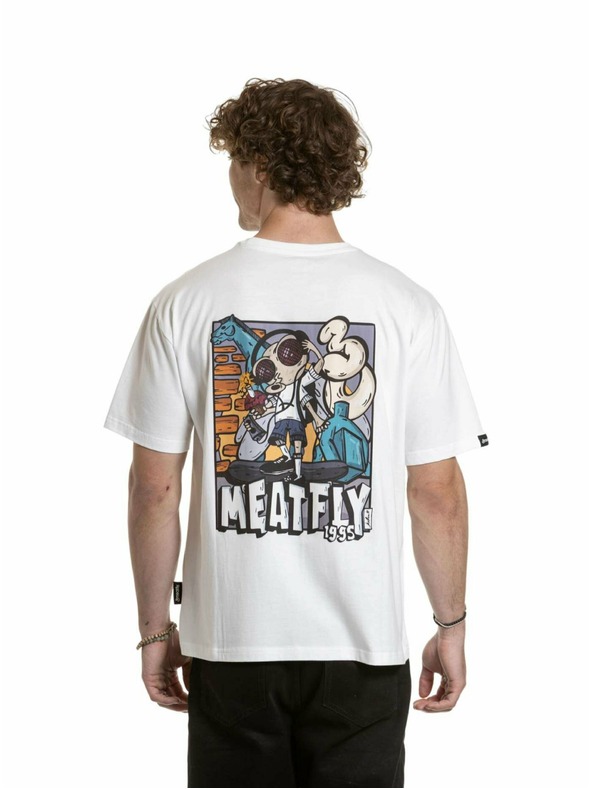 Meatfly Meatfly unisex T-Shirt Carter 30 Fly White