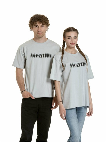 Meatfly Meatfly unisex T-Shirt Domes Stone Blured | Grau