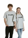Meatfly Meatfly unisex T-Shirt Domes Stone Blured | Grau