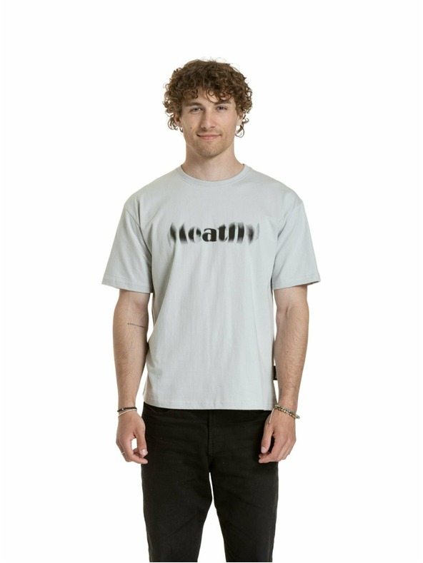 Meatfly Meatfly unisex T-Shirt Domes Stone Blured | Grau