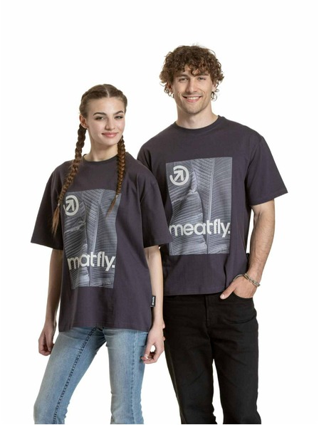 Meatfly Meatfly unisex T-Shirt Junglist Green Yellow Leaf | Grau