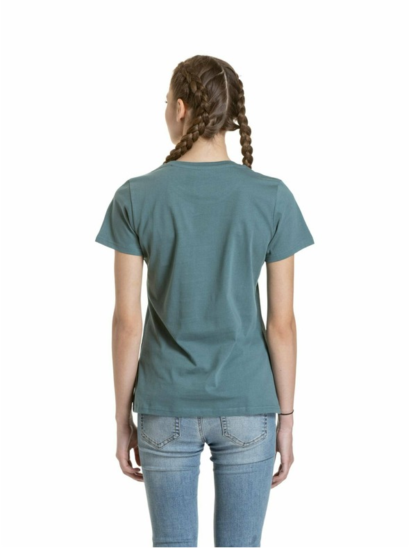 Meatfly Meatfly Damen-T-Shirt Ladies MF Logo North Atlantic | Grün