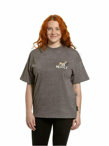Meatfly Meatfly Damen-T-Shirt Vexey Pewter Flowers (Acid Wash) | Mehrfarbig