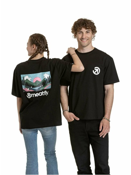 Meatfly Meatfly unisex T-Shirt Cachuma Black Blured