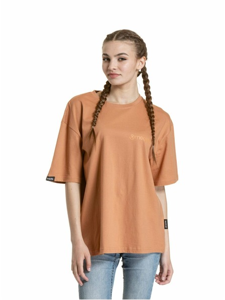 Meatfly Meatfly unisex T-Shirt Minimal Cork | Braun