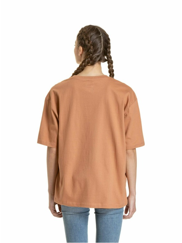 Meatfly Meatfly unisex T-Shirt Minimal Cork | Braun