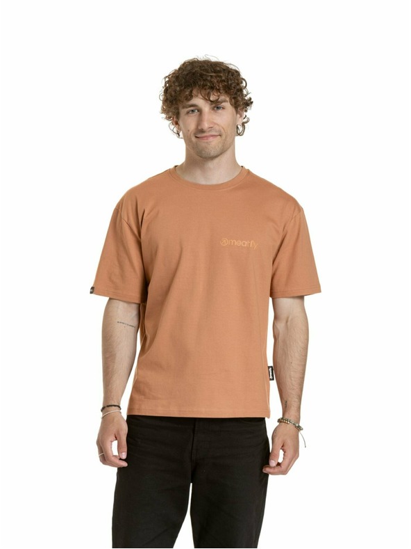 Meatfly Meatfly unisex T-Shirt Minimal Cork | Braun