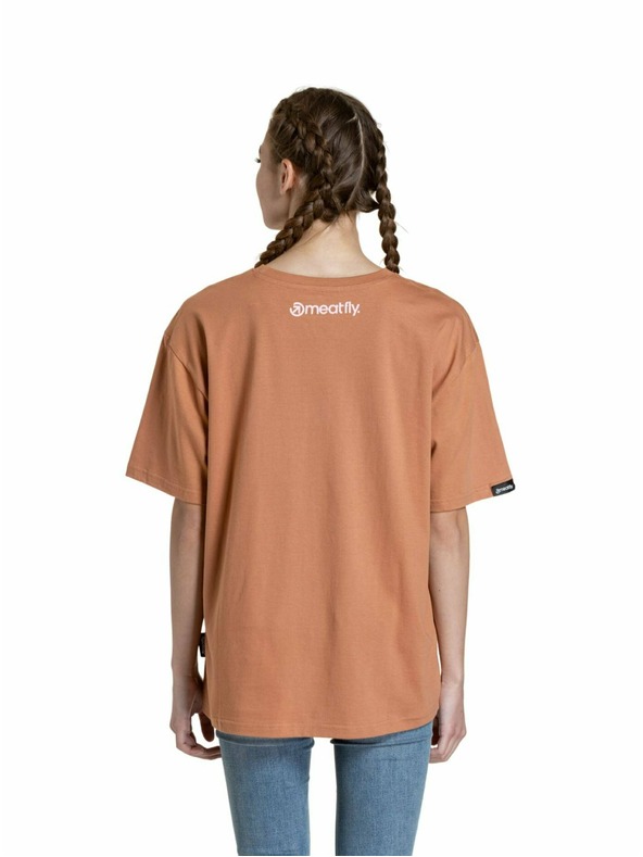 Meatfly Meatfly Unisex T-Shirt Junglist Pink Leaf | Orange