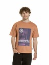 Meatfly Meatfly Unisex T-Shirt Junglist Pink Leaf | Orange