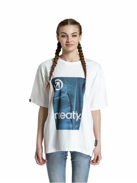 Meatfly Meatfly Unisex T-Shirt Junglist Blue Leaf