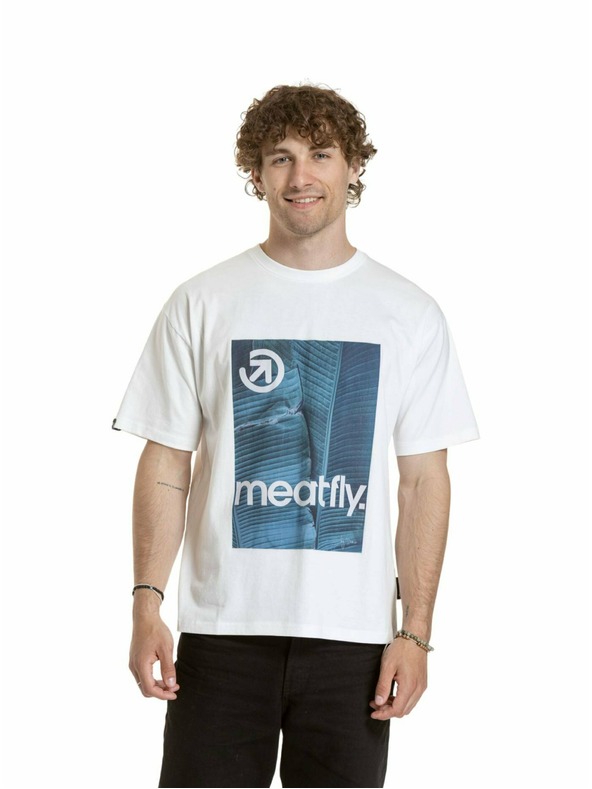 Meatfly Meatfly Unisex T-Shirt Junglist Blue Leaf