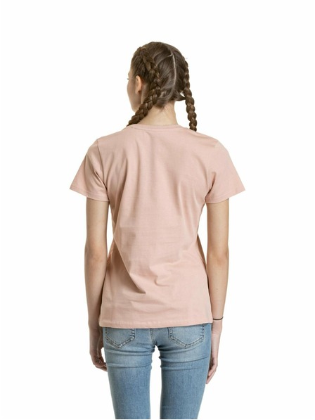 Meatfly Meatfly Damen T-Shirt Ladies MF Logo Sepia Rose | Rosa