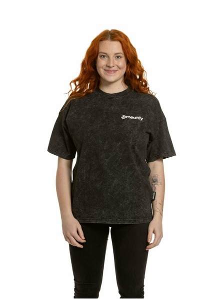 Meatfly Meatfly Damen T-Shirt Vexey Black (Acid Wash)