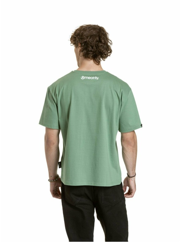 Meatfly Meatfly Unisex T-Shirt Junglist Grey Leaf | Grau