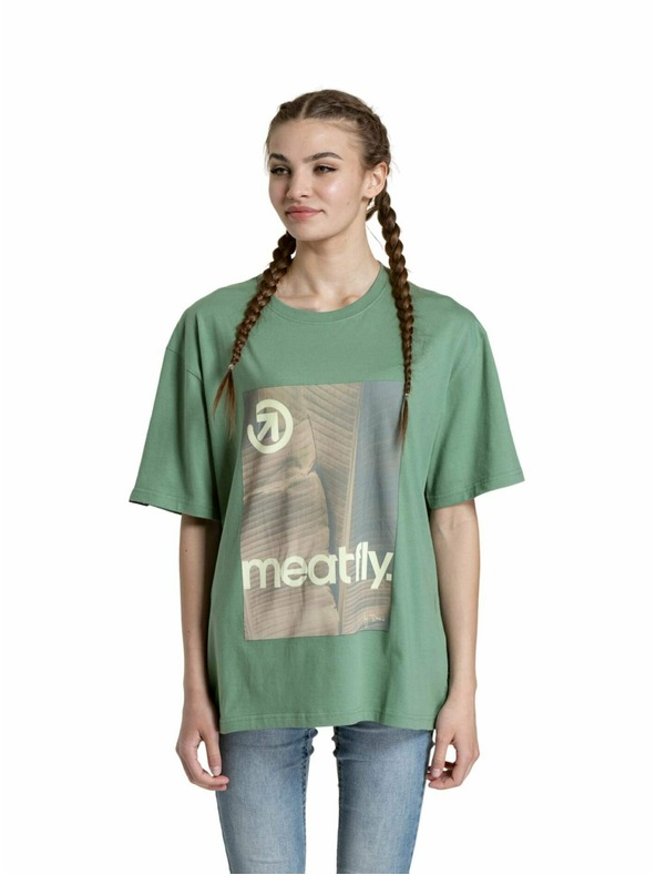 Meatfly Meatfly Unisex T-Shirt Junglist Grey Leaf | Grau