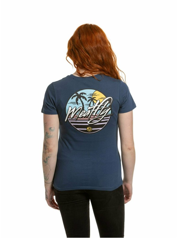 Meatfly Meatfly Damen T-Shirt Shori Dark Blue | Blau