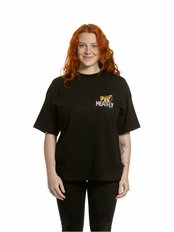 Meatfly Meatfly Damen T-Shirt Vexey Black Flowers