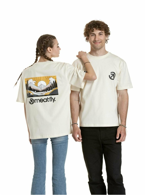 Meatfly Meatfly Unisex T-Shirt Cachuma Blanc Mountains