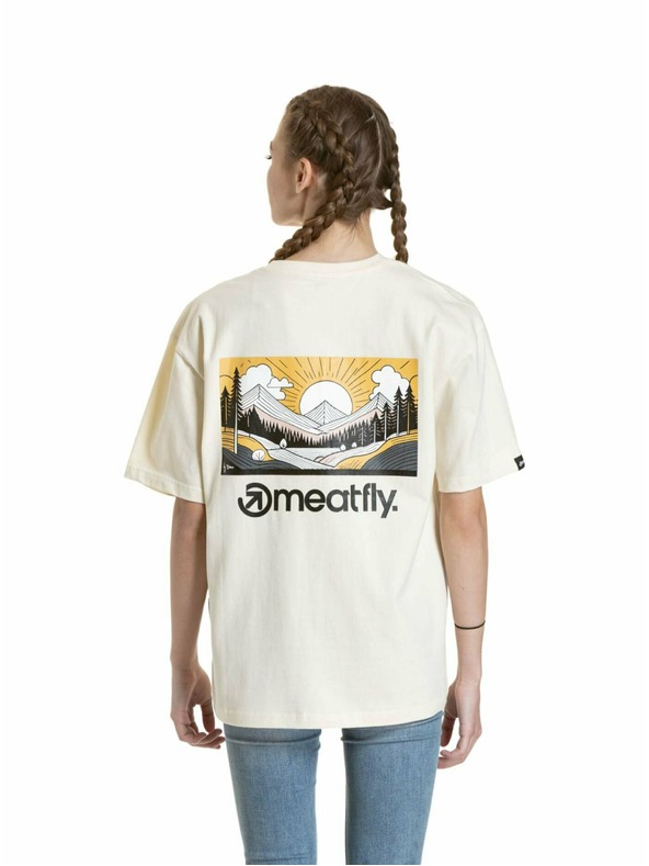 Meatfly Meatfly Unisex T-Shirt Cachuma Blanc Mountains