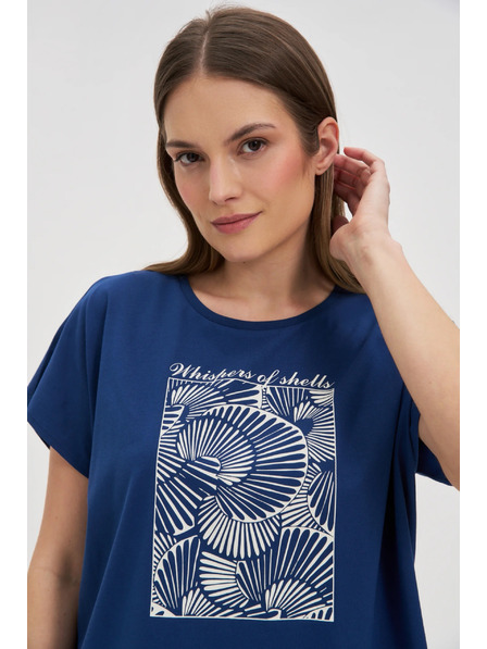 Moodo Damen T-Shirt Moodo – dunkelblau