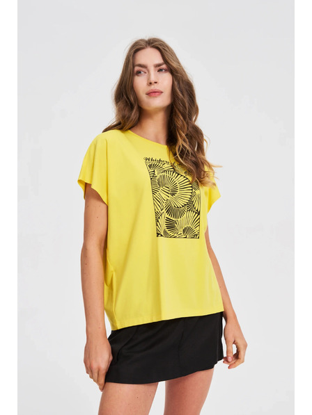 Moodo Damen T-Shirt Moodo – gelb
